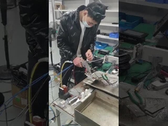 60° ve 45° yansıtıcı merceklerle elden taşınabilir çift kaygan lazer kaynak başlığı