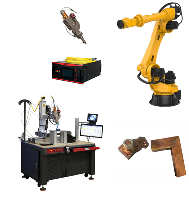 6000w AMB Bakır Brass için El El Metal Lazer kaynak makinesi