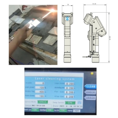 İyi bir fiyat. 2000W QBH Fiber Bağlantısı ile Tek Motorlu El Lazer Temizleme Makinesi çevrimiçi