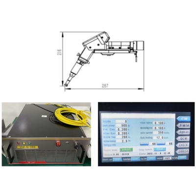 Çok fonksiyonel Lazer Çıkış Modları ile 1500W Elli Tek Motorlu Lazer Kaynak Makinesi