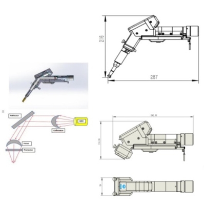 İyi bir fiyat. Kaydırma / Temizleme ve Kesme için Taşınabilir Lazer Kafası ile 3'te 1 Lazer Kaydırma Makinesi çevrimiçi