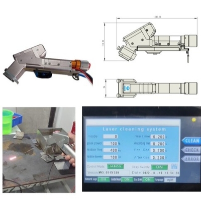 İyi bir fiyat. Karbon Çeliği Metaller için 0-300mm Işın Boyutlu Endüstriyel El Tipi Lazer Temizleme Makinesi çevrimiçi